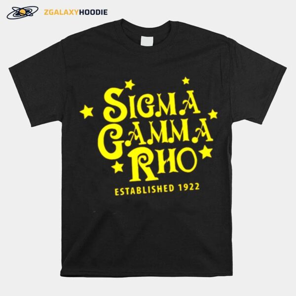 Sigma Gamma Rho Established 1922 T-Shirt