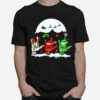 Sign Language Light Cchristmas Reindeer Santa Hat Asl T-Shirt