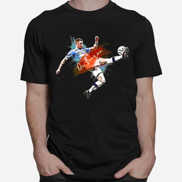 Signature Art Kevin Debruyne Manchester City Star T-Shirt