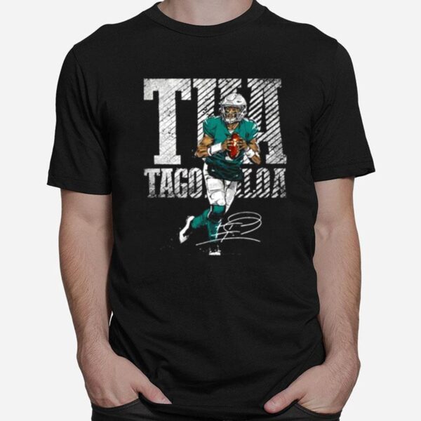 Signature Design Miami Dolphins Tua Tagovailoa T-Shirt