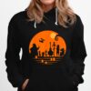 Silhouette Orange Design The Nightmare Before Christmas Halloween Hoodie