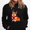 Silly Reindeer Corgi Christmas Graphic Xmas Hoodie