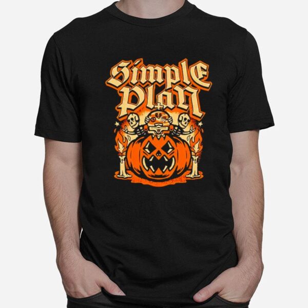 Simple Plan Halloween Pumpkin T-Shirt