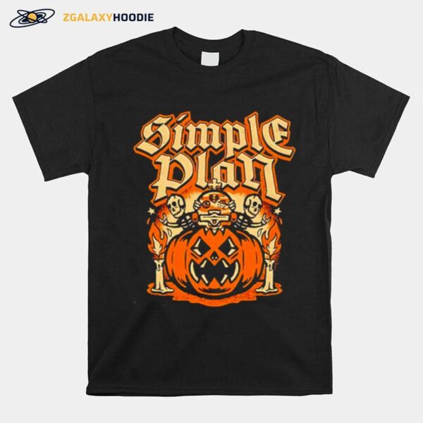 Simple Plan Halloween Pumpkin T-Shirt