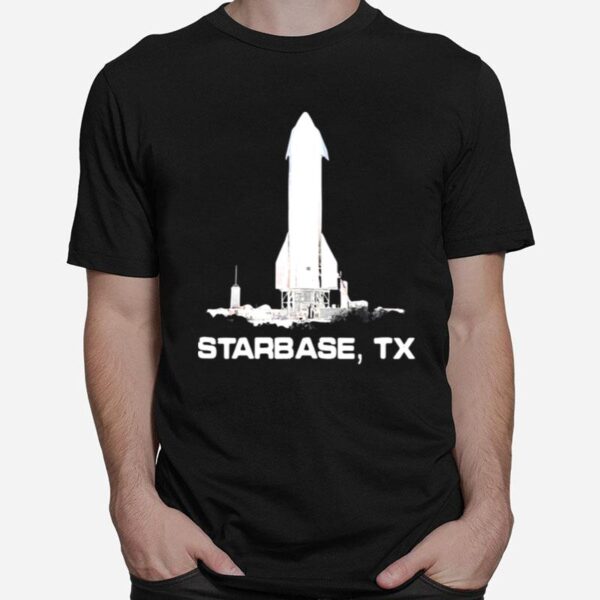 Simple Starbase Tx Spaceship Graphic T-Shirt