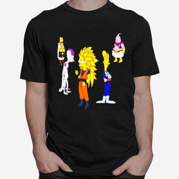 Simpsons Springfield Z Dragonball T-Shirt