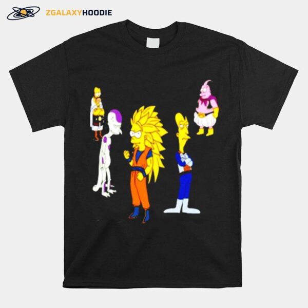 Simpsons Springfield Z Dragonball T-Shirt