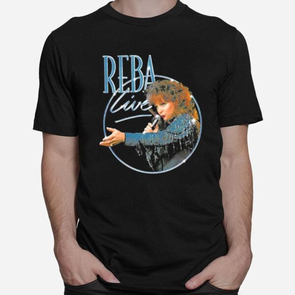 Singing On Stage Reba Vintage Live T-Shirt