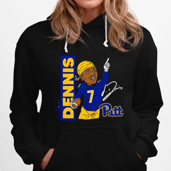 Sirvocea Dennis Pitt Panthers Football Signature Hoodie