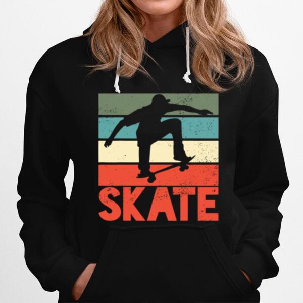 Skate Skateboarding Vintage Hoodie