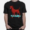 Skateboard Dog Skater Cute Boys Girls T-Shirt