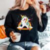 Skating Unicorn Dabbing Unicorn Skater Sweater