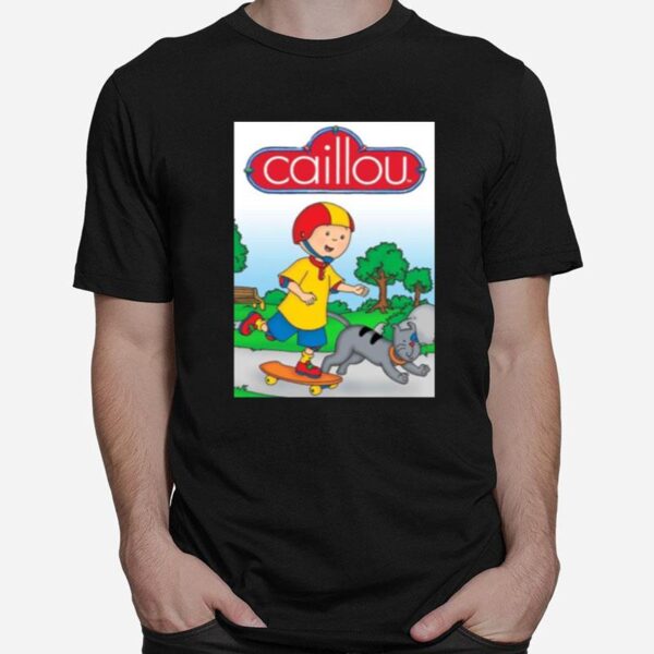 Skating With The Cat Caillou T-Shirt