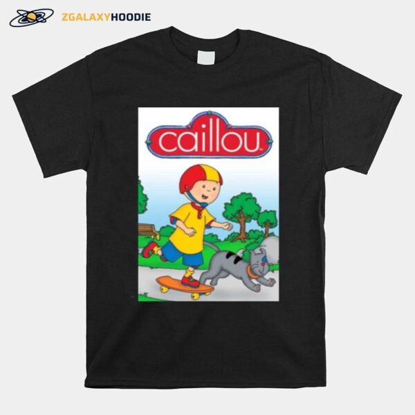 Skating With The Cat Caillou T-Shirt