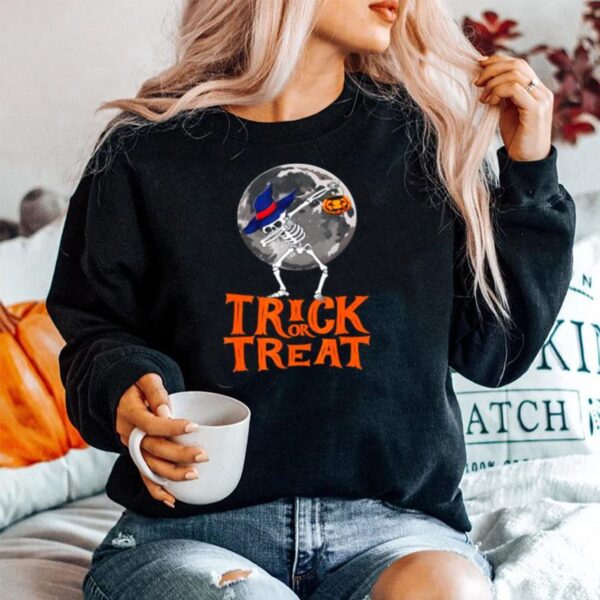 Skeleton Dab Trick Or Treat Sweater