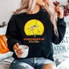 Skeleton Dance Make Me Feel Alive Floral Sunset Sweater