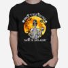 Skeleton Does This Coffee Make Me Look Alive Halloween T-Shirt