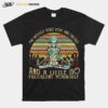 Skeleton Im Mostly Peace Love And Cactus And A Little Go Fucculent Yourself Vintage Retro T-Shirt