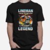 Skeleton Lineman I Am Not Getting Older I Am Becoming A Legend T-Shirt