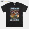 Skeleton Lineman I Am Not Getting Older I Am Becoming A Legend T-Shirt