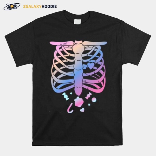 Skeleton Pastel Goth Soft Goth Aesthetic Clothes Gothic T-Shirt