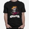 Skeleton Playing Guitar Dia De Muertos Day Of Dead T-Shirt