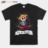 Skeleton Playing Guitar Dia De Muertos Day Of Dead T-Shirt