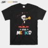 Skeleton Playing Trumpet Viva Mexico Day Of The Dead T-Shirt