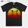 Skeleton Playing Volleyball Halloween Vintage T-Shirt