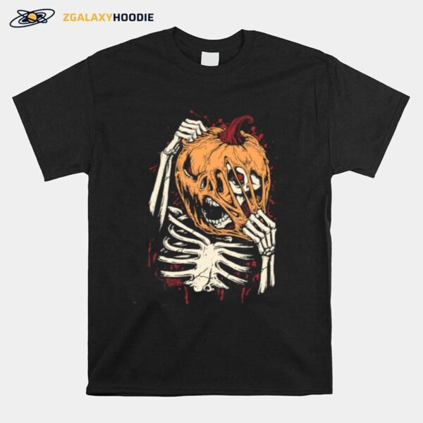 Skeleton Pumpkinhalloween T-Shirt