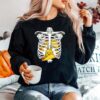 Skeleton Rib Cage Filled With Tacos Sweater