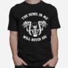 Skeleton Riding Motorcycle The Rebel In Me Will Never Die T-Shirt