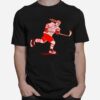 Skeleton Sacred Heart Pioneers Hockey T-Shirt