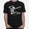 Skeleton Skateboarding Skater Halloween Bones T-Shirt