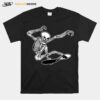 Skeleton Skateboarding Skater Halloween Bones T-Shirt