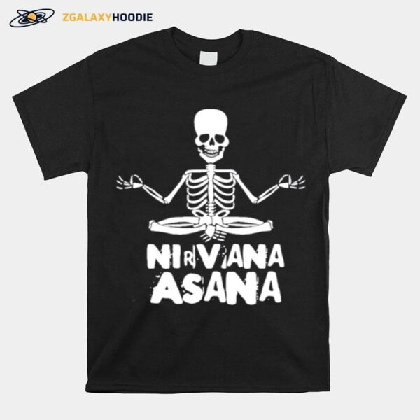 Skeleton Yoga Nirvana Asana T-Shirt