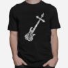 Skillet Guitar Typography On Black Graphic T-Shirt