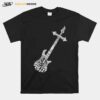 Skillet Guitar Typography On Black Graphic T-Shirt