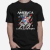 Skull America Love It Or Gtfo T-Shirt