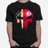 Skull American Flag Logo Alabama Crimson Football Team T-Shirt