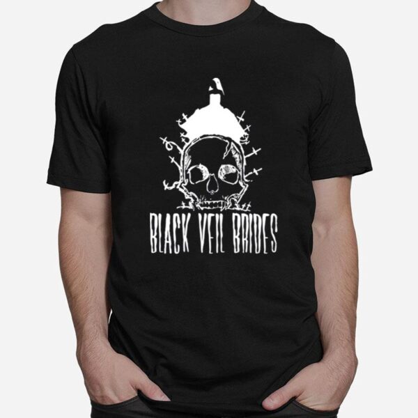 Skull Art Black Veil Brides Rock Band T-Shirt