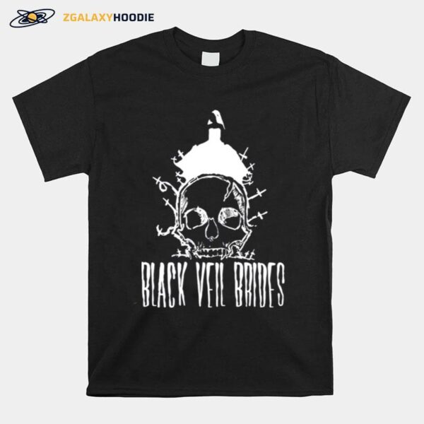 Skull Art Black Veil Brides Rock Band T-Shirt