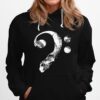 Skull Bass Clef Bass Player Musician Music Lover Guitar Hoodie