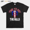 Skull Buffalo New York Varsity Style Retro Football T-Shirt