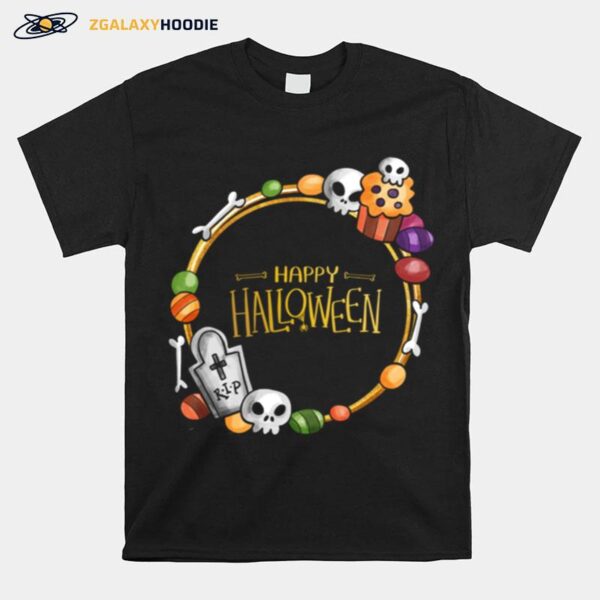 Skull Day Dead Happy Halloween T-Shirt