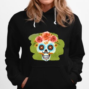 Skull Day Of The Dead In Mexican Hoodie