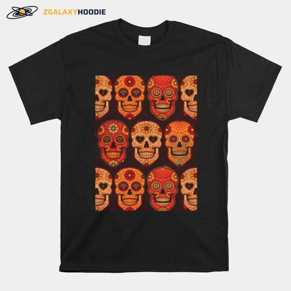 Skull Day Of The Dead Muertos Mexican Holiday T-Shirt