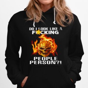 Skull Do I Look Like A Fucking People Person Vintage Hoodie