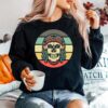 Skull Dreadlocks Headphone Day Of The Dead Retro Vintage Sweater