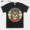 Skull Dreadlocks Headphone Day Of The Dead Retro Vintage T-Shirt